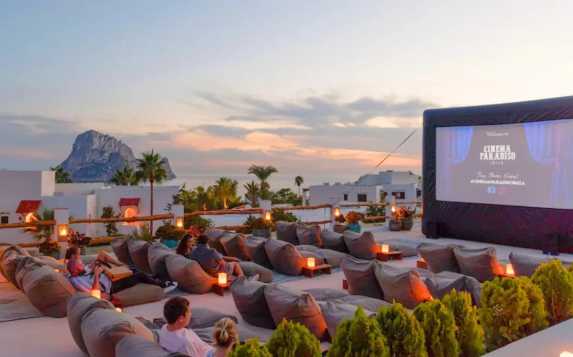 Cinema Paradiso rooftop open-air movie theatre in Ibiza