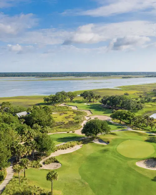 The Kiawah river behind the River course, showing the course's beauty